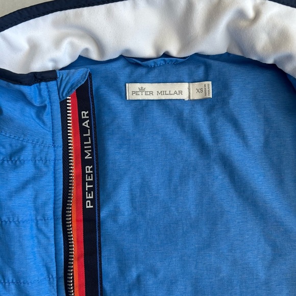 Peter Millar Women’s Blue White Hybrid Full Zip Performance Jacket XS - Picture 8 of 12